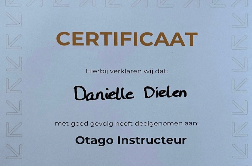 Binnenkort valpreventietraining in onze praktijk
